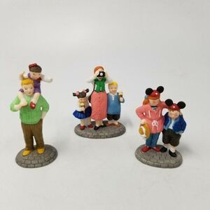 Vintage Dept 56 Disney Parks Village 5354-6 Family Set of 3 Heritage New
